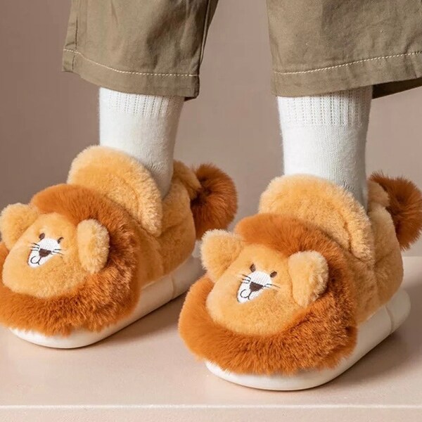 mens animal slippers