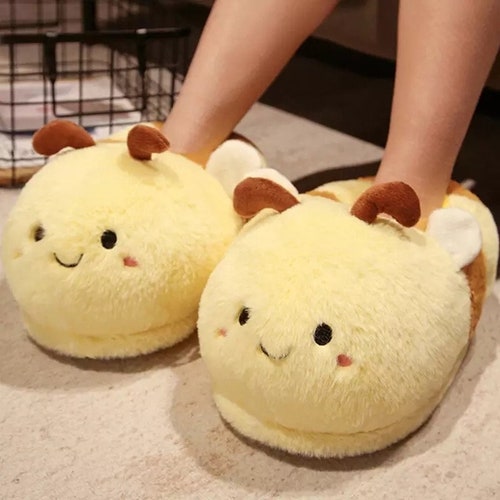 BUMBLE BEE SLIPPERS Adults Womens Cute Kawaii Fluffy Summer - Etsy BUMBLE BEE SLIPPERS Adults Womens Cute Kawaii Fluffy Summer - Etsy