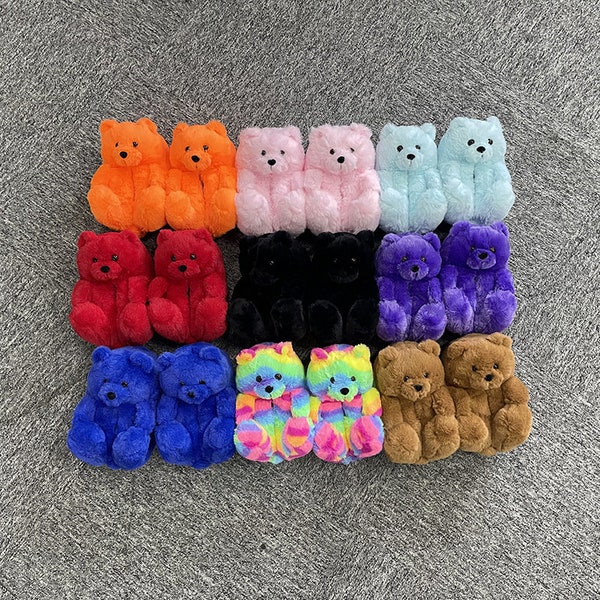 teddy bear slippers