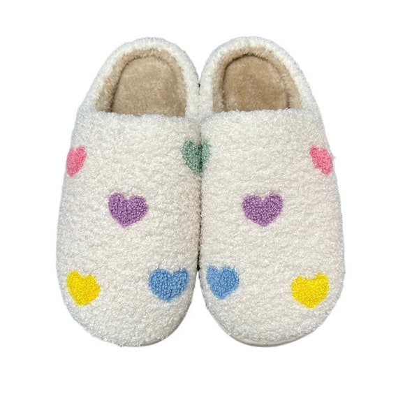 Slippers Hearts Etsy