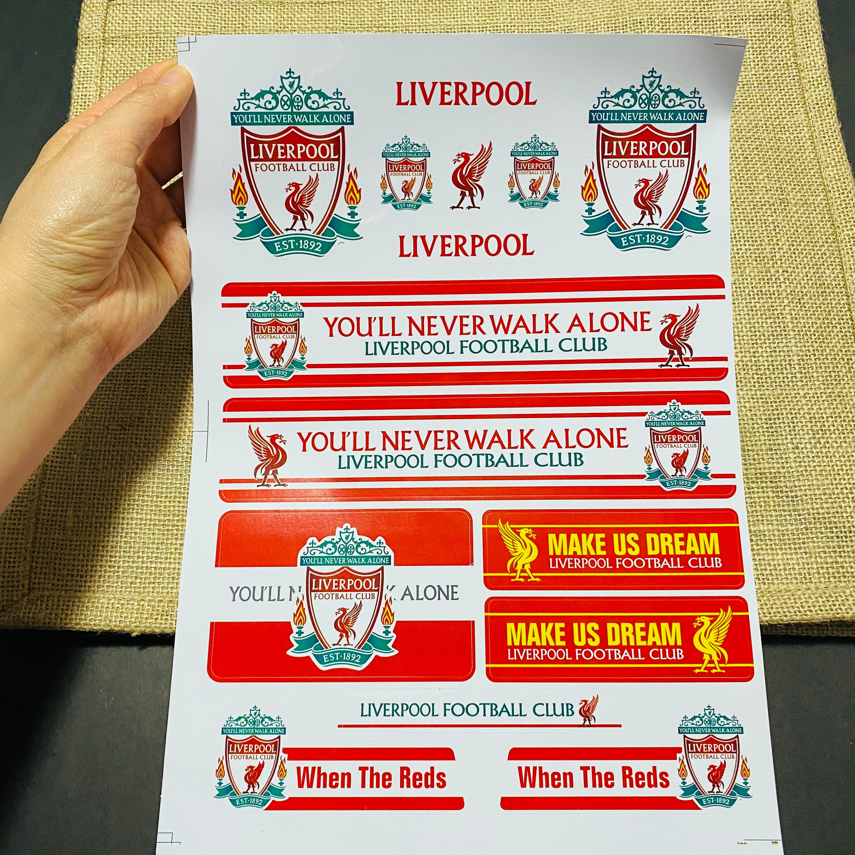 Manchester United Soccer ball UEFA FIFA Stickers Sheet for Etsy