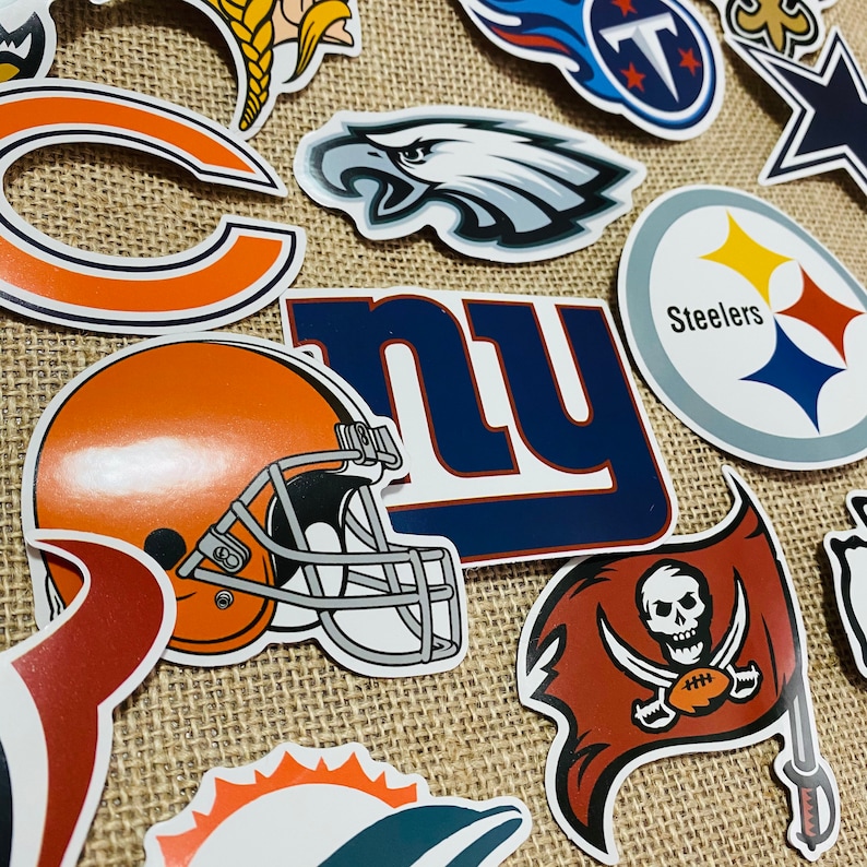 HIGH QUALITY 32pc NFL Football Team Stickers for laptop decal Etsy