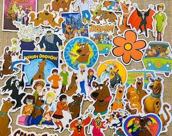 Scooby-Doo in Shaggys Arms scrapbook bumper sticker wall decor vinyl decal 5"x3"