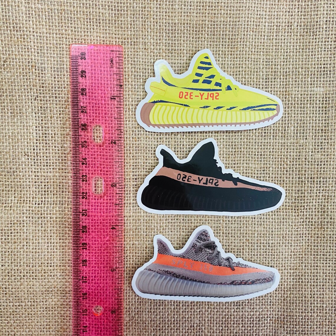 Yeezy Boost 350 sticker decals Sneakers pack for laptop Wall Etsy