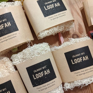 Loofah scourer, kitchen scrubber, loofah sponge, dish sponge, washing up, natural, eco friendly, plastic free - Loofah Kitchen Scrubber