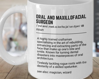 Oral and Maxillofacial Surgeon Gifts, Funny Mug for Oral Surgeon, Surgeon Appreciation Gifts, Best Oral and Maxillofacial Gift Ideas