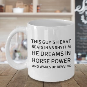 Car Mechanic Gifts, Boat Mechanic Mug, Funny Gift for Men who Love Engines, Motorcars, Boats, Bikes and Trucks