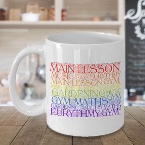 Waldorf School Mug, Gift for Class Teacher, Middle School Themed Cup, Gift for Waldorf Teacher or Student, End of Year Teacher Thank You