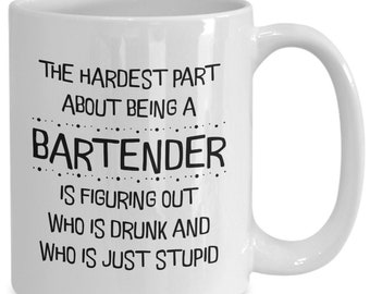 Bartender Mug, Funny Gift For Mixologist Man or Woman, Appreciation Gift, Good For Birthday, Holiday
