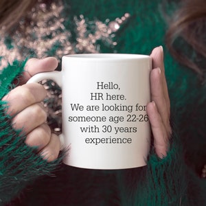 Hr Office Mug, Funny Gift for HR Manager, Sarcastic HR Coffee Cup, Gift for Co-worker, Birthday, Holiday, Secret Santa