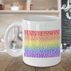 Waldorf Mug, Gift for Lower School Teacher or Student,  Waldorf Teacher Gifts, Back to School Mug 11oz, 15oz