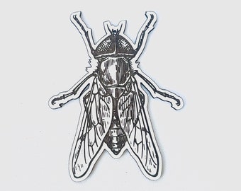 Laser Engraved House Fly Christmas Ornament – Insect Lover Gift