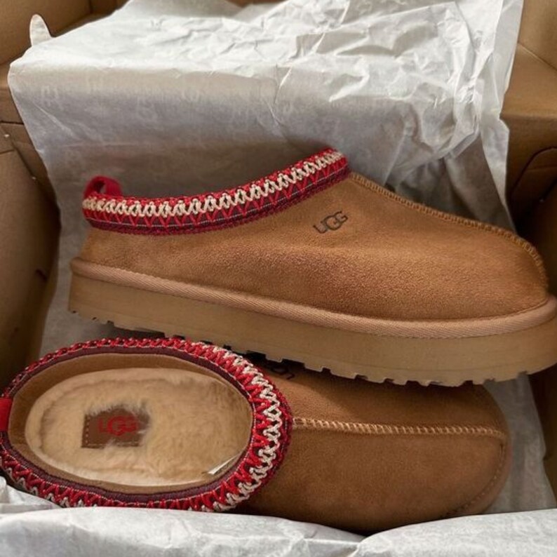 UGG Tasman Slippers, Warm Platform, Fur Ankle Boots ,vegan Designer