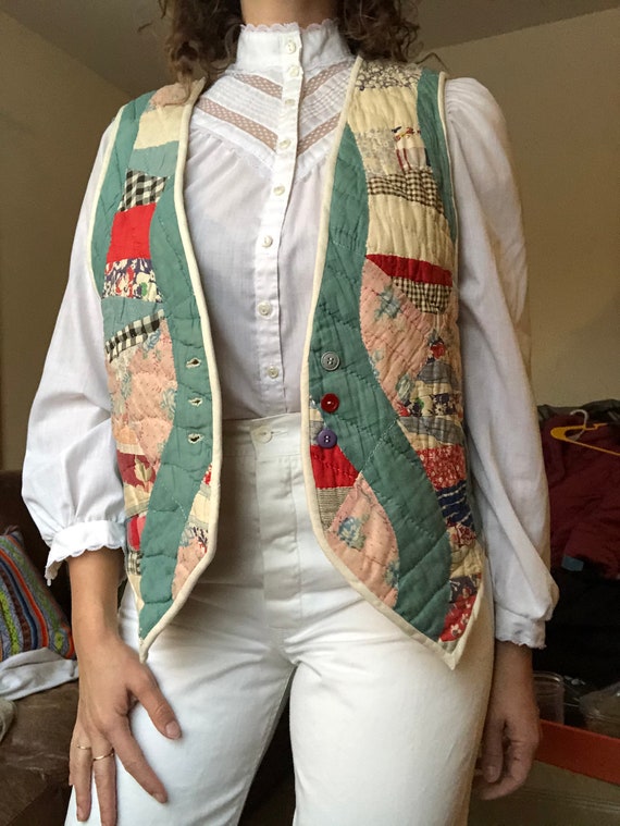 Handmade quilt vest.