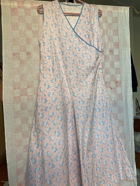 1930’s, size M, Art Deco cotton beach pajamas - image 6