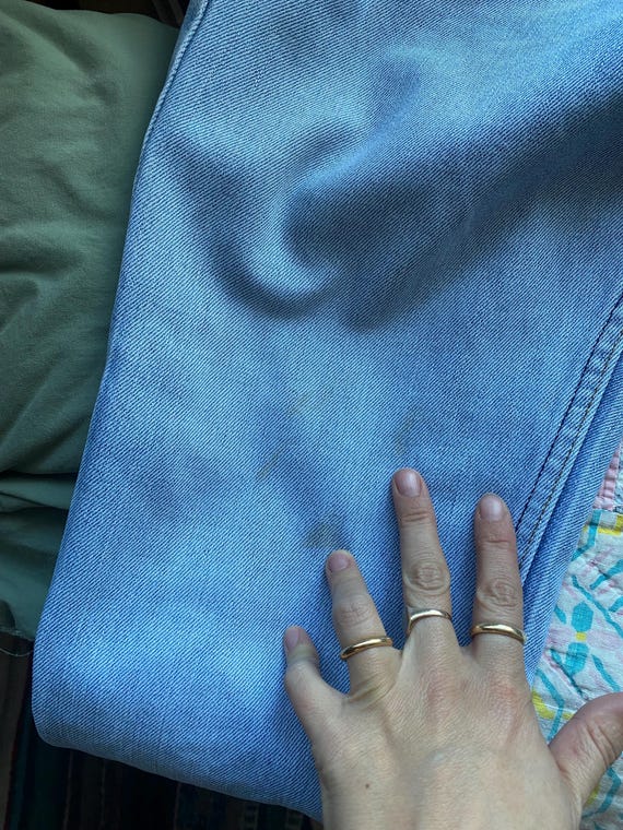 1970s light wash vintage orange tab Levi’s - image 8