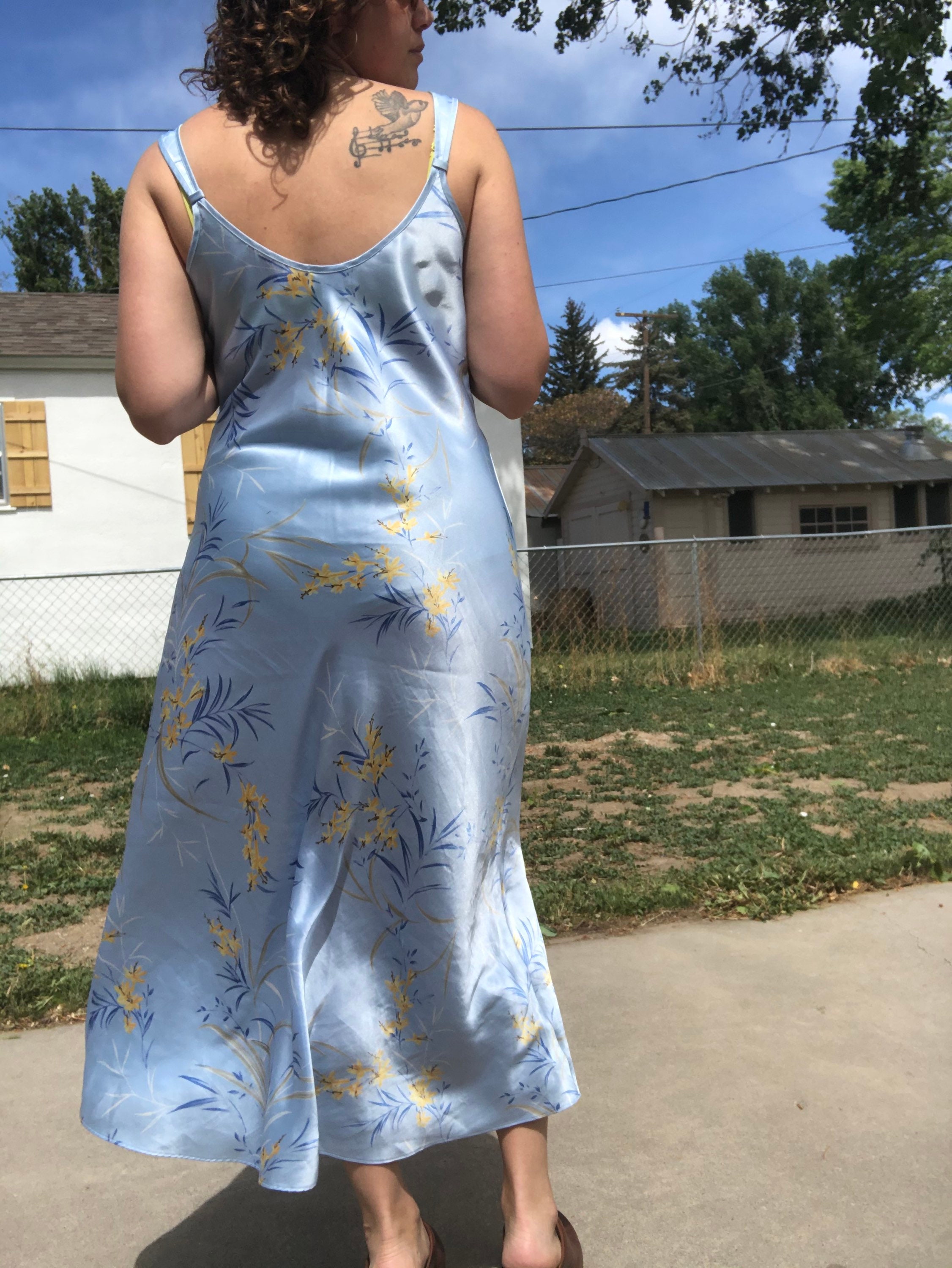 Vintage Jones New York satin dress. Etsy