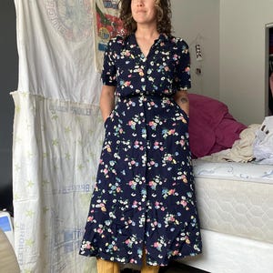 90s button up dress Duchess Silk Satin Button-up  Fruitful Bridal Vintage 1990s Scarlet Beige Corduroy Collared Short Sleeve Dress 90's Button Down Floral Dress