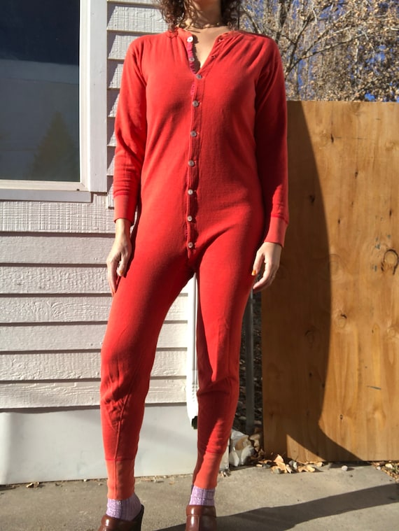 Vintage 60’s/70’s Duofold onesie long johns.