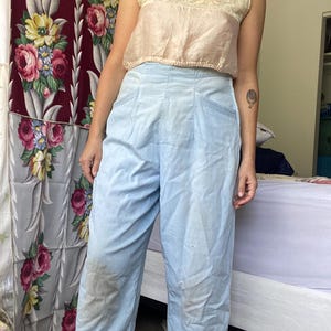 1940’s side zip chambray trouser, 33” waist image 10