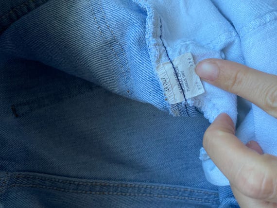 1970s light wash vintage orange tab Levi’s - image 6