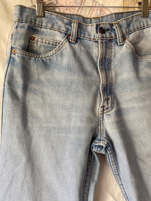 1970s light wash vintage orange tab Levi’s - image 5
