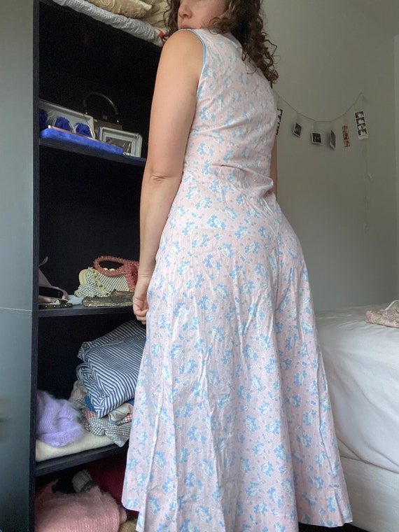 1930’s, size M, Art Deco cotton beach pajamas - image 4