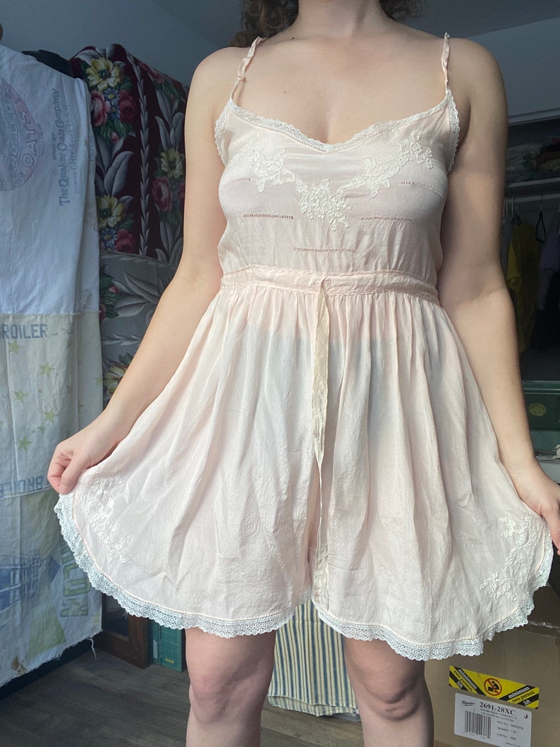 1940s Silk Teddy Romper Etsy