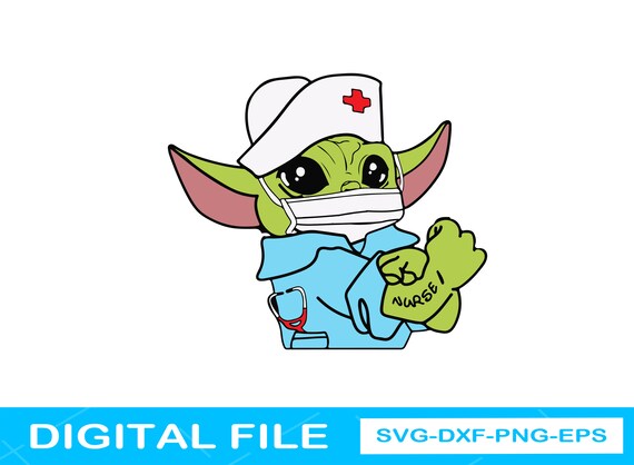 Download Baby Yoda Nurse Star Wars Svg