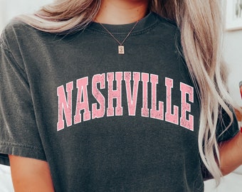 Nashville Tee, Nashville T-shirt, Music City, Tennessee Tee, Vintage Inspired Cotton T-shirt, , Unisex Tee, Comfort Colors T-shirt