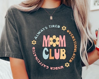 Comfort Colors® Retro floral Mama t-shirt, mom shirt for Mom for Mother&#39;s Day, Mama T-shirt, Shirt for Mom for Mother&#39;s Day, Mama t-Shirt