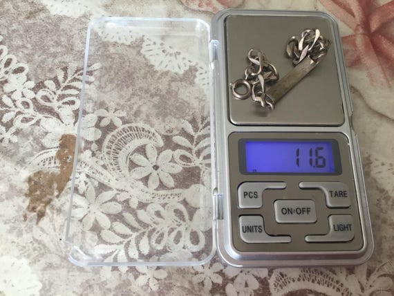 Vintage Solid Silver Identity Bracelet, French Ha… - image 8