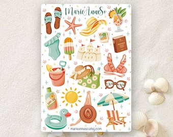 Summer Stickers, Beach Holidays – Travel Planner, Holiday, Vacation Vibes