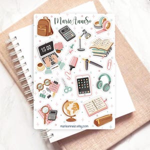 Stickervel voor terug naar school - Kantoor- en schoolstickers voor planner, dagboek, organisatie en plakboeken
