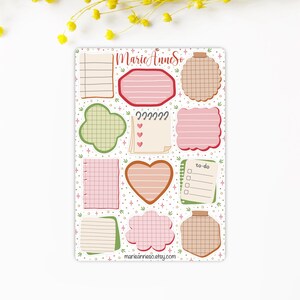 Feuille d’Autocollants Notes & To Do List – Stickers pour Planner, Journal et Scrapbooking - Stickers Organisation