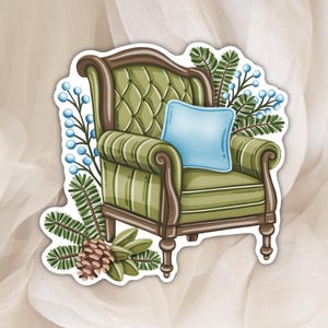 Autocollant Coin Lecture Cosy Automne & Hiver - Décoration pour Agenda, Scrapbook et Planner
