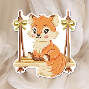 Autocollant Renard Automne - Grand Sticker pour Planner, Scrapbook, Bujo, Agenda | Stickers de Saison, Stickers Citrouille