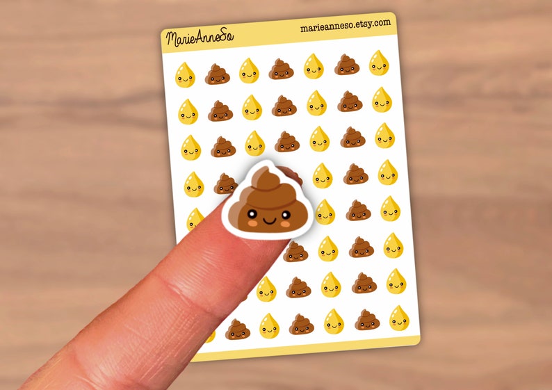 56 zindelijkheidstraining stickers plassen, poep emoji's planner stickers, zindelijkheidstraining stickervel, zindelijkheidsstickers, kakstickers afbeelding 2