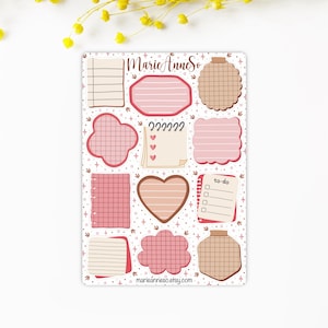 Feuille d’Autocollants Notes & To Do List – Stickers pour Planner, Journal et Scrapbooking - Stickers Organisation
