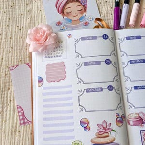 Sheet of stickers for notes & frames | Organizer stickers | To-do and memo stickers | Soft stationery image 8