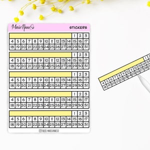 Stickers Essentiels - Suivi des Habitudes Mensuelles | Habit Tracker Minimaliste et Mood Tracker pour Planner, Agenda, Planificateur