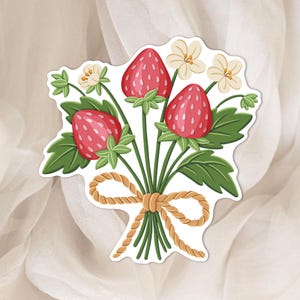 Autocollant Bouquet de Faises - Sticker Fleuris pour Agenda, Scrapbook et Planner - Ambiance Cocooning et Florale - Autocollant Fleuri