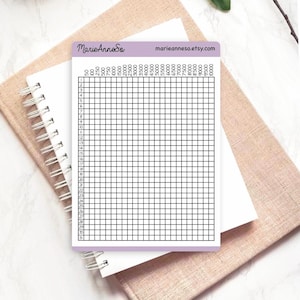 Sticker voor gewoontetracker | Wandeldoeltracker 10.000 stappen en gelezen pagina's | Minimalistische planner en dagboekstickers