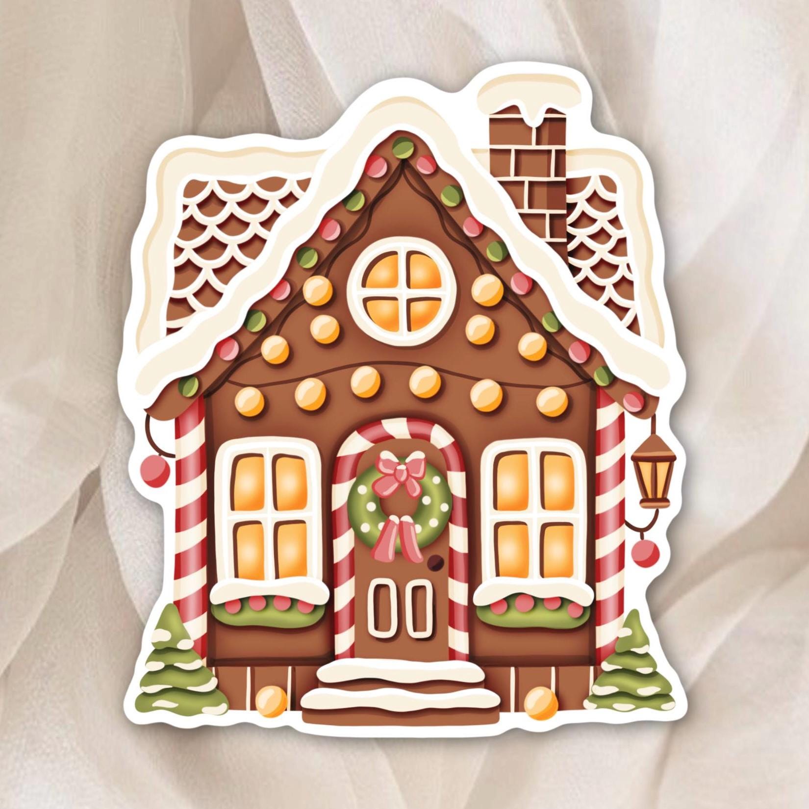Autocollant Mural Couronne De Noël 39x39 Cm - Décalcomanie PVC Pour Salon, Chambre, Fenêtre, Décoration Fête - 3