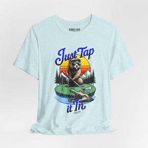 Golf-Themed Unisex Tee - Just Tap It In, Casual Golf Shirt, Outdoor Fun, Gift for Golf Lovers, Birthday or Holiday Apparel