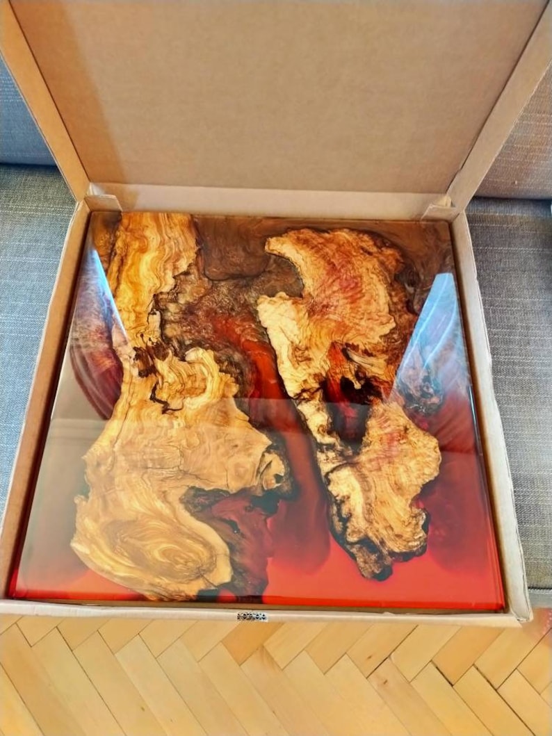 Resin wooden table top