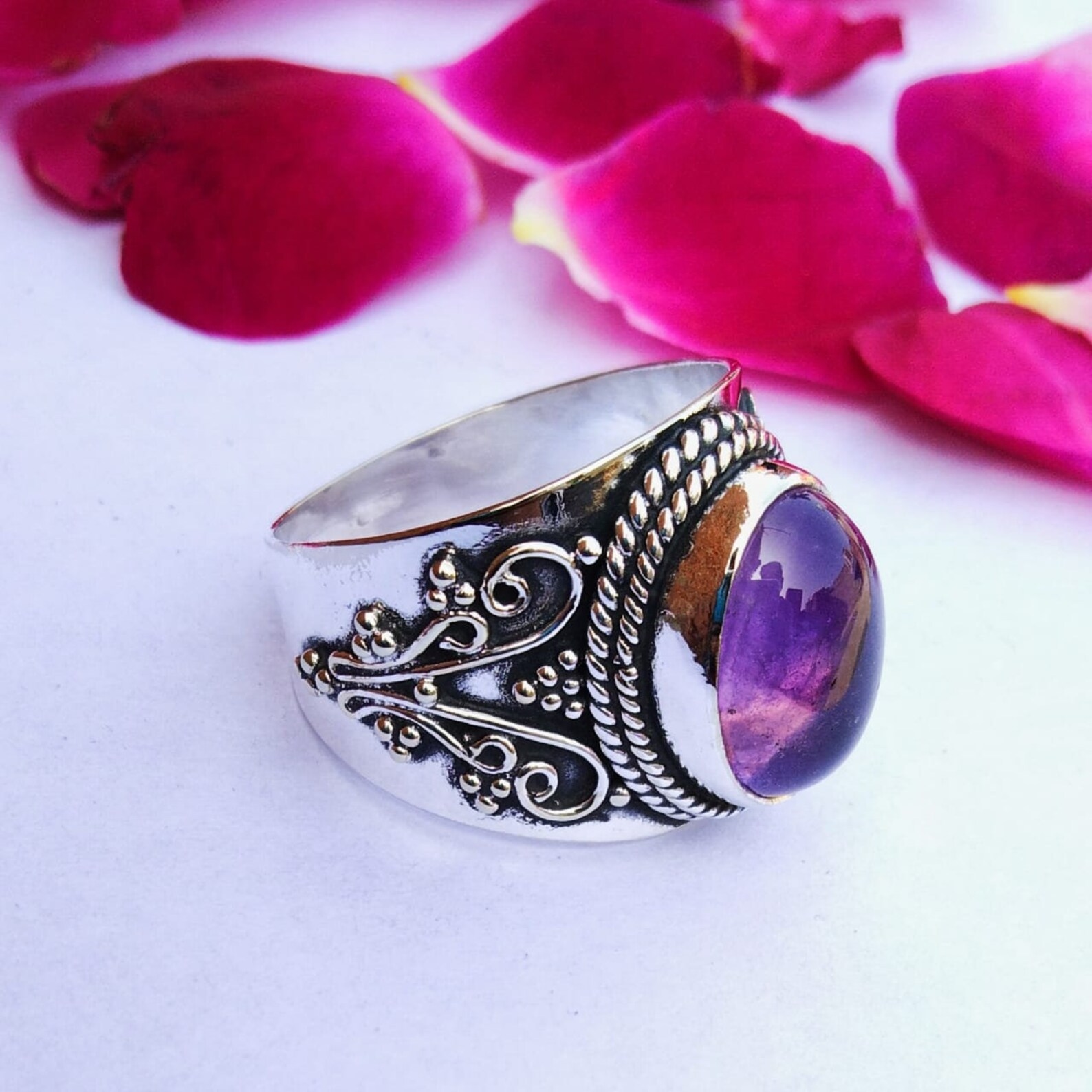 amethyst purple ring amethyst purple ring