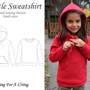 Little Sweatshirt / Hoodie / Top Pattern For Children - PDF Sewing Pattern