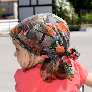 Patrón de bandana. Patrón de costura de gorro tipo bandana. Patrón de bandana - Patrón en PDF para niños
