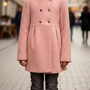 Timeless kids coat sewing pattern with beret included